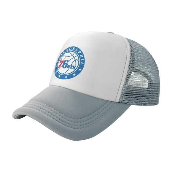 Chapeaux de Camionneur Philadelphia 76ers Gris Taille Unique Réglable Snapback Chapeau