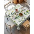 thumbnail image 2 of Sage Green Leaves Suqare Tablecloth - 60 x 60 Inch, Summer Botanical Farmhouse Leaf Watercolor Waterproof & StainResistant Tablecloth, Washable Oil-proof Table Cover for Dining/Party/Wedding/Buffet, 2 of 9