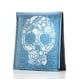 thumbnail image 1 of Cartera de Piel MXM para Hombre Calavera Impresa Azul, 1 of 1