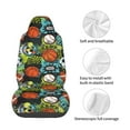 thumbnail image 4 of Honeii Balls Print Car Seat Cover,Car Interior Covers,Universal Fit Seat Protector, Compatible with Most Cars, SUVs, Trucks, and Vans, 4 of 5