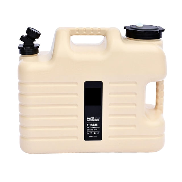 koolsoo Water Storage Carrier with Faucet Water Tank Container for Backpack Survival Tourism , Khaki 18L