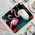 thumbnail image 2 of Flamingo Desk Pad Mousepad, Square 8.3x9.8 Inch Non-Slip Rubber Bottom Printed Desk Mat, Suitable for Office and Gaming, 2 of 6