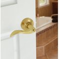 thumbnail image 2 of Honeywell Wave Privacy Door Lever, Polished Brass, 8106002, 2 of 11