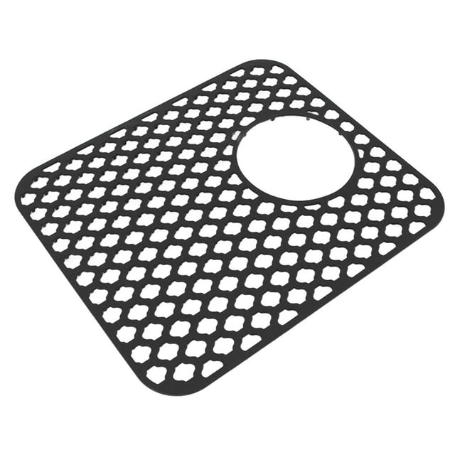 Alfombrilla Protectora Para Fregadero, Orificio De Drenaje Lateral De Silisona, Antideslizante