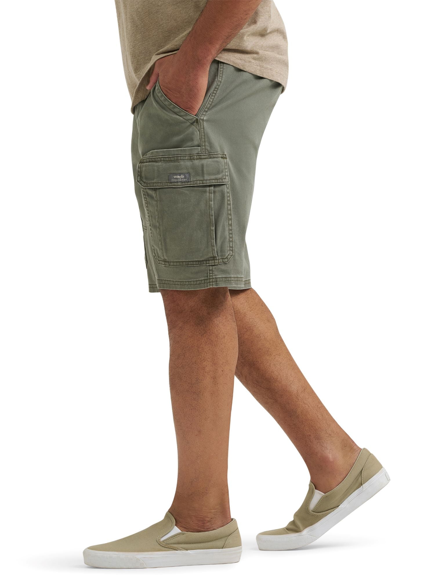Wrangler Men's and Big Men's Stretch Cargo Shorts