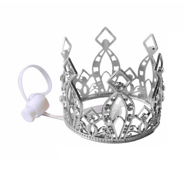 Sparkling Pet Crown Adjustable Cat Crown with Drawstring Rhinestone Tiara Crown for Cats And Small Dogs Cosplay Party Photo Prop