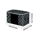 thumbnail image 2 of Wardrobe Storage Bag, Cotton Quilt, Clothing Sorting Box, Sealed Storage Bag, Folding Storage Box Black, 2 of 2