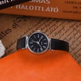 thumbnail image 2 of Reloj para mujer, Reloj de pulsera para mujer, Exquisito peque?o reloj de vestir de moda simple para mujer, mini reloj de pulsera de cuero retro (correa negra + esfera negra) Ecomeon no, 2 of 5