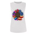 thumbnail image 4 of DailyTrove Women's Tie-Dye Peace Sign Tank Top - Polyester Casual Summer & Festival Wear, Vibrant for Outings, 4 of 5