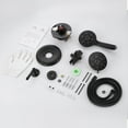 thumbnail image 5 of WOWOW Relax 7-Spray 4.5 in. Dual Shower Head and Handheld Shower Head in Matte Black, 5 of 5