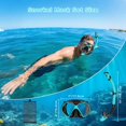 thumbnail image 4 of Juego de máscaras de snorkel Jwintee Dry de Snorkeling Gear para adultos con bolsa, 4 of 7