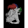 thumbnail image 2 of Batman Harley Quinn and Joker Kissing Men's Black Tee-3XL, 2 of 3