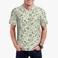 thumbnail image 5 of Wukai Green Rabbit Men’s Polo Shirts,Quick-Dry Athletic Shirt,Classic Fit Shirts-4X-Large, 5 of 8