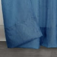 thumbnail image 7 of No. 918 Jillian Crushed Voile Sheer Rod Pocket Curtain Panel, 51" x 84", Blue, 7 of 7