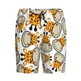 thumbnail image 4 of Gaeub Giraffes Head Printed Men's Short Pajama Pants, Lightweight Lounge & Sleep Bottoms Keep You Cool - Large, 4 of 9
