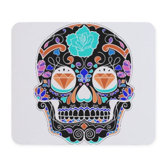 CafePress - Dark Sugar Skull Mousepad - Non-slip Rubber Mousepad, Gaming Mouse Pad