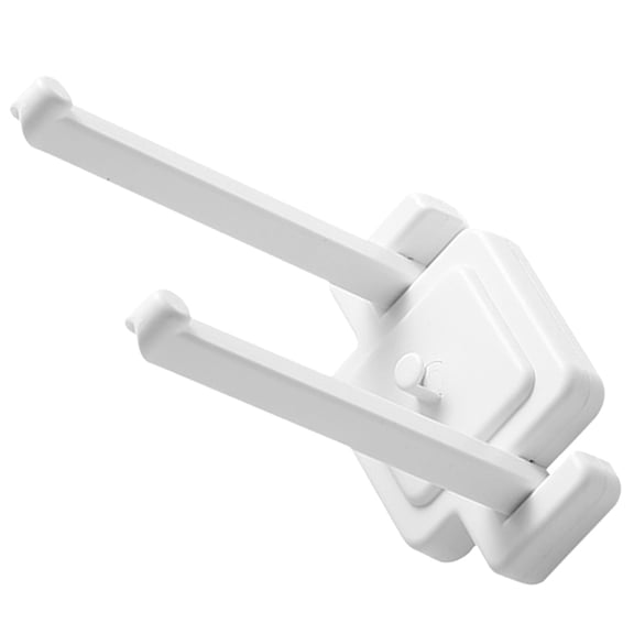 BESTOYARD White Adhesive Headband Holder Wall Mount Organizer ABS Material Nail Free Storage Stand