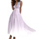 thumbnail image 1 of Vestido de playa sin mangas con cuello en V y estampado degradado de cielo estrellado para mujer - Decoración con cremallera, diseño con cinturilla, tallas S-XXL, 1 of 5