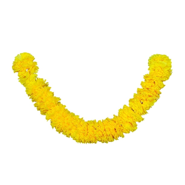 Guirnalda de caléndula Macarena decoración Día de los muertos Halloween Amarillo