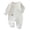 Blue, variant on Ulanda Baby Coming Home Outfit Boy Girl Cotton Long Sleeve Romper Jumpsuit Plain One-Piece Clothes (Blue, 3-6 Months)