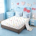 thumbnail image 3 of Erosebridal Blue Polka Dot Bow 7 Pieces Bedding Comforter Set,Girly Bowknot Princess Full Bedding Set For Bows Lover,Reversible, 3 of 7