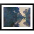thumbnail image 2 of Art.com Morning on the Seine near Giverny Art Print by Claude Monet, Black Frame Wall Art, 40" x 32", 2 of 5
