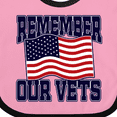 thumbnail image 4 of Inktastic Veteran Remember Our Vets Boys or Girls Baby Bib, 4 of 4