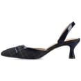 thumbnail image 2 of Journee Womens Nellia Slip On Kitten Heel Mule Pumps, Widths Available, 2 of 9