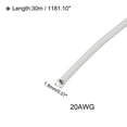 thumbnail image 2 of Unique Bargains Silicone Wire 20 AWG Stranded White Spool 30m Electrical Tinned Copper Wire for Car Model, 2 of 6
