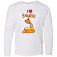 thumbnail image 3 of Inktastic I Love Snakes Long Sleeve Youth T-Shirt, 3 of 5