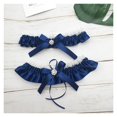 thumbnail image 7 of Satin Rhinestone Bow Garter Set. For Women (Wedding, Prom)., 7 of 7