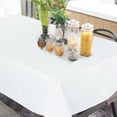 thumbnail image 3 of PiccoCasa Tablecloth Dining Table Cover Protector Indoor Snow White 55 x 71 Inch, 3 of 7