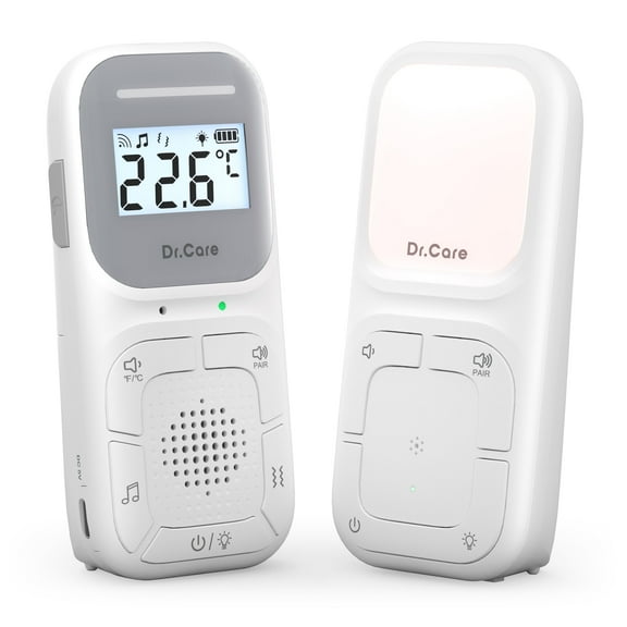 Dr.Care Digital Audio Baby Monitor Built-in Nightlight 1000ft Range ABM001