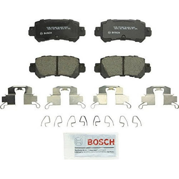 Bosch BC1624 QuietCast Premium Ceramic Disc Brake Pad Set For Mazda: 2016-2017 CX-3, 2013-2017 CX-5; Rear
