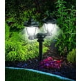 Ideaworks 3 IN 1 SOLAR LED LAMP POLE Black - Walmart.com