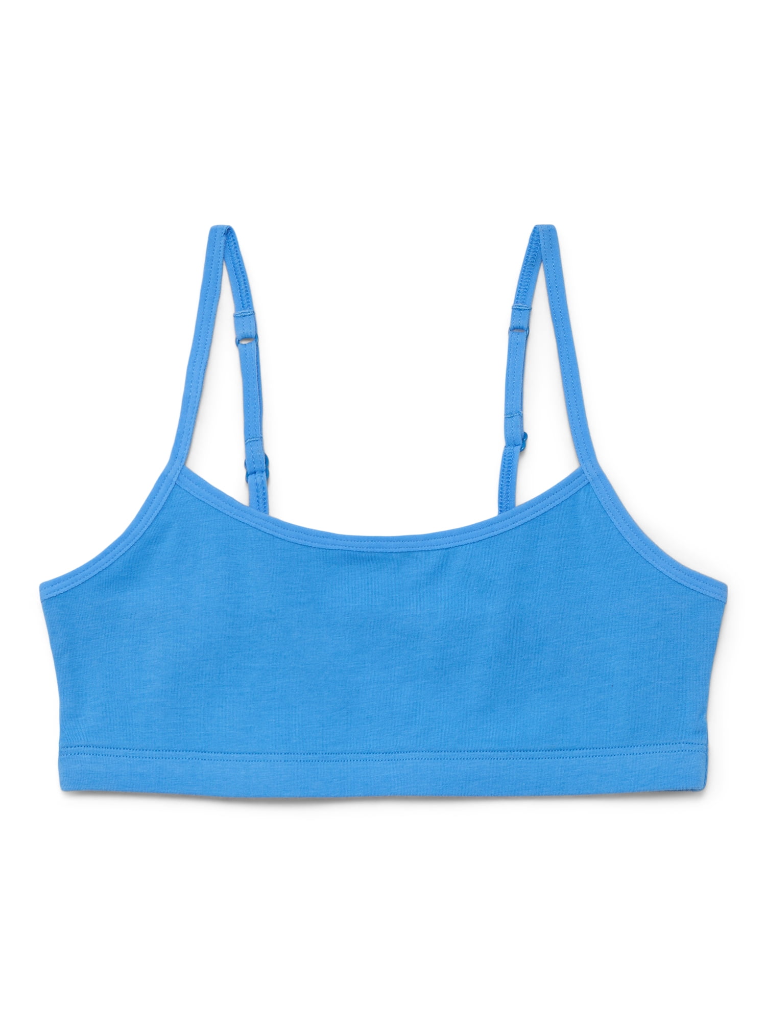 Wonder Nation Girls Cotton-Blend Scoop Bralette and Brief Panties Bundle, 5-Pack, Sizes XS-2XL