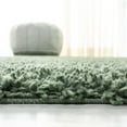 thumbnail image 5 of SAFAVIEH August Sophia Solid Shag Area Rug, Green, 4' x 4' Square, 5 of 8
