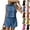 26# Blue, variant on Womens Summer 2 Piece Linen Sets Sleeveless Button Crew Neck Vest Tops Matching Shorts Set Travel Vacation Casual Outfits,Hot Pink,L