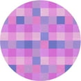 thumbnail image 1 of Ahgly Company Indoor Round Patterned Bright Lilac Purple Area Rugs, 8' Round, 1 of 6