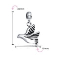 thumbnail image 3 of Bling Jewelry Womens World Peace Dove Dangle Charm Bead Sterling Silver for European Bracelet, 3 of 3