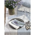 thumbnail image 4 of SARO 15062.BG1672B 16 x 72 in. Rectangle Pompom Design Table Runner  Blue Grey, 4 of 5