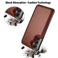thumbnail image 5 of Takfox Leather Case for Galaxy A14 5G,Samsung A14 5G Phone Case,Luxury PU Leather Shockproof Protective Wallet Cover with Card Holder,Double Magnetic Clasp and Durable Folio Flip Slim Hard Case-Brown, 5 of 10