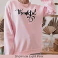 thumbnail image 3 of Thankful Sweatshirt, Thanksgiving Sweatshirt for Women, Thanksgiving Sweatshirt, Autumn sweatshirt, Thanksgiving Crewneck, Fall Sweatsh (Ash, 4XL), 3 of 12