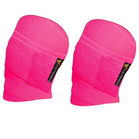 Rodilleras Elásticas Crossfit Gym Color Rosa Neón Victorem Rodilleras Elásticas
