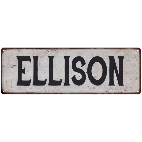 ELLISON Vintage Look Gift Rustic Chic Metal Sign 6x18 206180036782