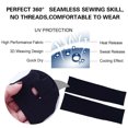 thumbnail image 3 of One Pair of UV Protection Cooling Arm Sleeves - UPF 50+ Men & Women Long Sun Sleeves for Cycling, Driving, Running, Basketball, Football & Outdoor Activities Black, 3 of 3