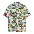 thumbnail image 2 of Funny Surfing Bigfoot Hawaiian Shirt For Men Summer Beach Big Foot Mens Hawaiian Shirts Short Sleeve Button Down Shirt Men, 2 of 7