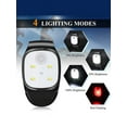 thumbnail image 6 of fankhu Running Clip Light 4 Lighting Modes LED Clip Light for Jogging Night Walking for Fishing Hiking USB Rechargeable, 6 of 9
