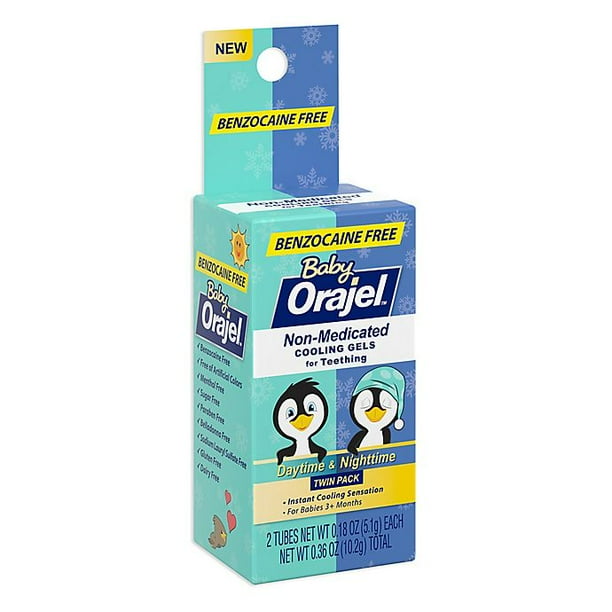 baby orajel  count naturals daytime  nighttime teething gel