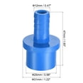 thumbnail image 2 of Uxcell 12mm Barbed x 25mm OD Spigot Straight PVC Pipe Fitting Quick Connector, Blue 2 Pack, 2 of 5